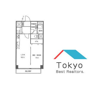 1LDK Mansion in Nampeidaicho - Shibuya-ku Floorplan