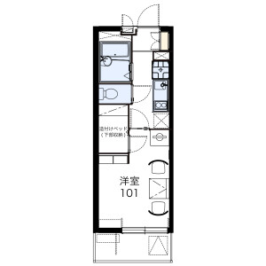 1K Mansion in Meizencho - Nagoya-shi Mizuho-ku Floorplan