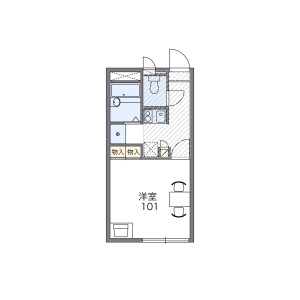 1K Apartment in Nosakucho - Kawachinagano-shi Floorplan