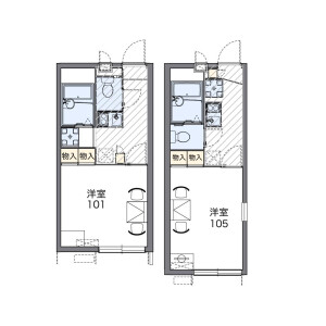 1K Apartment in Nagisa nishi - Hirakata-shi Floorplan