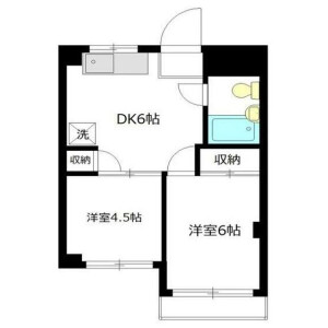 2DK Mansion in Hiroo - Shibuya-ku Floorplan