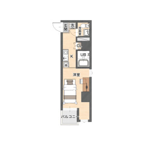 1R Mansion in Yamashitacho - Yokohama-shi Naka-ku Floorplan