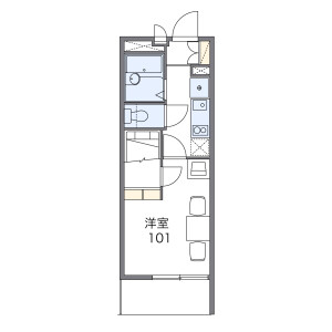 1K Mansion in Takeshima - Osaka-shi Nishiyodogawa-ku Floorplan