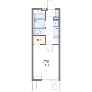 1K Mansion in Mutsumicho - Yokohama-shi Minami-ku Floorplan