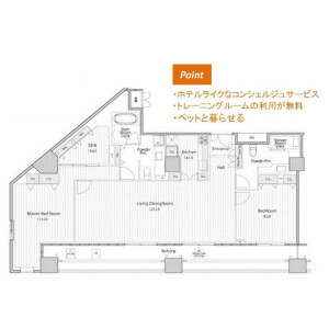2SLDK Mansion in Kitashinjuku - Shinjuku-ku Floorplan