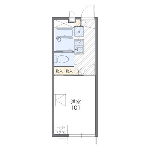 1K Apartment in Okamoto - Setagaya-ku Floorplan