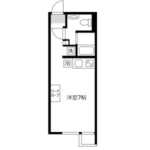 1R Mansion in Jiyugaoka - Meguro-ku Floorplan