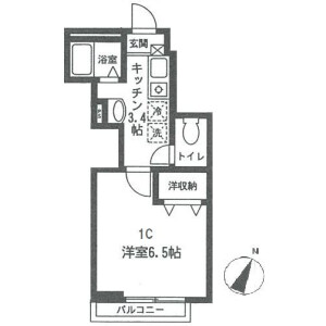 1K Apartment in Taishido - Setagaya-ku Floorplan