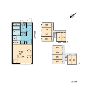 1K Apartment in Kamiotai - Nagoya-shi Nishi-ku Floorplan