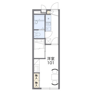 1K Mansion in Yamatocho mabiki - Ichinomiya-shi Floorplan