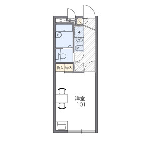 1K Mansion in Kamitsuruma - Sagamihara-shi Minami-ku Floorplan