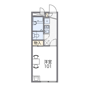 1K Apartment in Kamihigashi - Osaka-shi Hirano-ku Floorplan