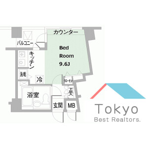 1R Mansion in Daikanyamacho - Shibuya-ku Floorplan