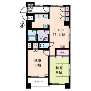 2LDK Mansion in Ayase - Adachi-ku Floorplan