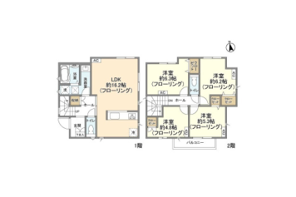 4LDK House to Rent in Yokohama-shi Izumi-ku Floorplan