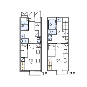 1K Apartment in Gotemba - Gotemba-shi Floorplan