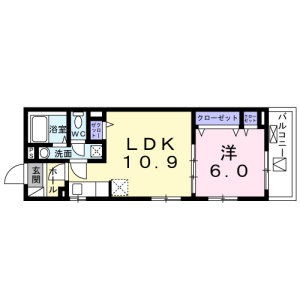 1LDK Mansion in Futaba - Shinagawa-ku Floorplan