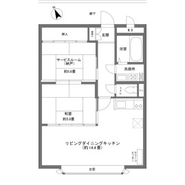 2LDK Mansion in Kitayama(sonota) - Chino-shi Floorplan