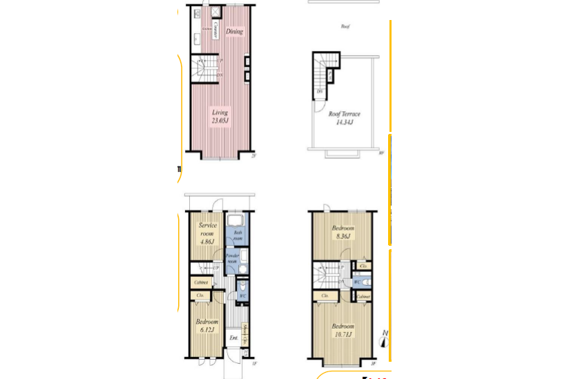 3SLDK Apartment to Buy in Toshima-ku Floorplan