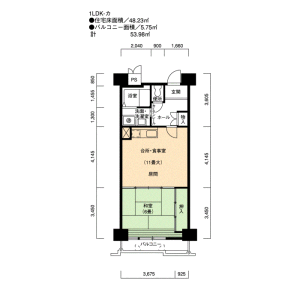 1LDK Mansion in Osu - Nagoya-shi Naka-ku Floorplan