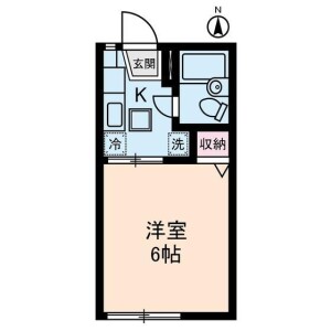 1K Apartment in Shimochiai - Shinjuku-ku Floorplan