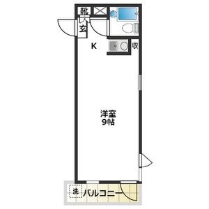 1R Mansion in Wakamatsucho - Fuchu-shi Floorplan