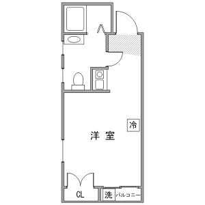 1R Mansion in Minamiotsuka - Toshima-ku Floorplan