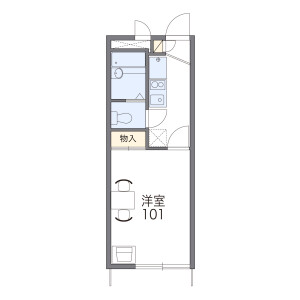 1K Apartment in Kinjo - Nagoya-shi Kita-ku Floorplan