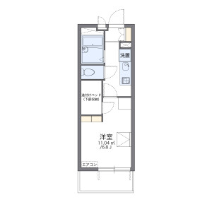 1K Mansion in Higashiome - Ome-shi Floorplan