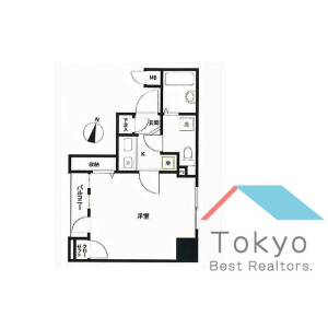 1K Mansion in Kandahigashimatsushitacho - Chiyoda-ku Floorplan