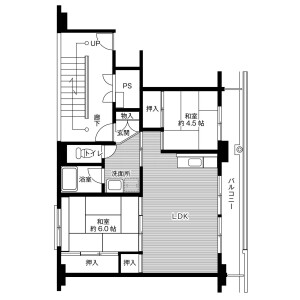 2LDK Mansion in Uedahara - Ueda-shi Floorplan