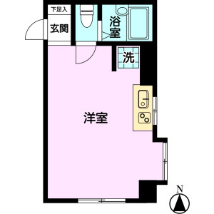1R Mansion in Horikiri - Katsushika-ku Floorplan