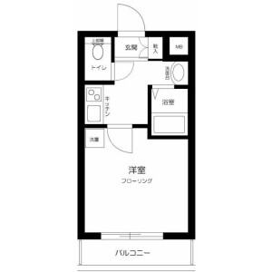 1K Mansion in Sendagi - Bunkyo-ku Floorplan