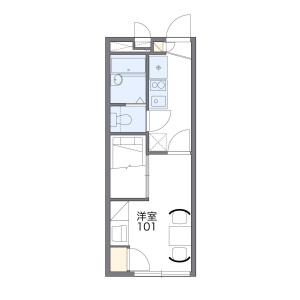 1K Apartment in Tokiwai zushicho - Kyoto-shi Kamigyo-ku Floorplan