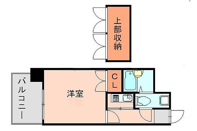 福冈市博多区出售中的1K公寓大厦房地产 房屋布局