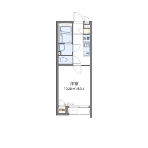 1K Apartment in Shimizushinden - Odawara-shi Floorplan