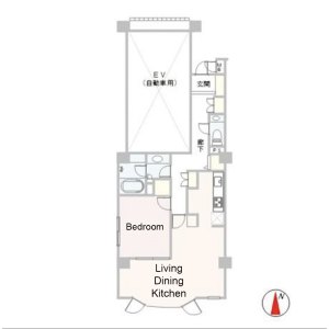 1LDK Mansion in Shoto - Shibuya-ku Floorplan