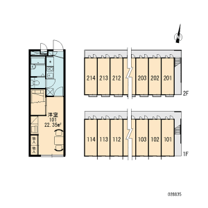 1K Apartment in Takata - Kashiwa-shi Floorplan