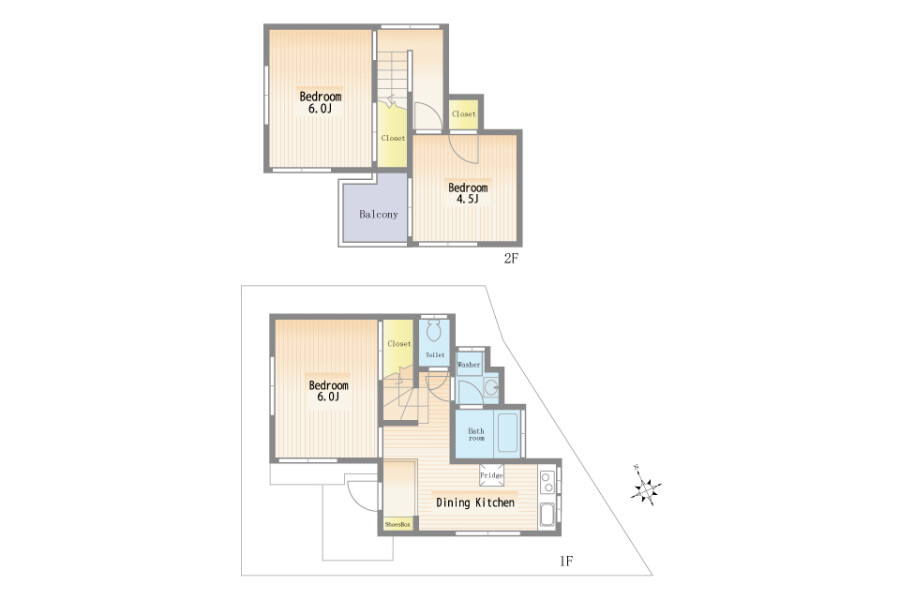 3DK House to Rent in Matsudo-shi Floorplan