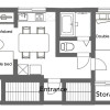 1LDK Apartment to Rent in Kita-ku Floorplan