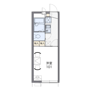 1K Apartment in Yamaguchi - Tokorozawa-shi Floorplan