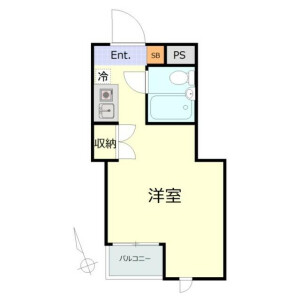 1R Mansion in Kyojima - Sumida-ku Floorplan