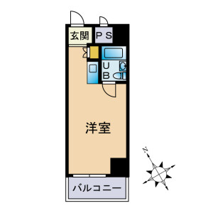 1R Mansion in Nishiasakusa - Taito-ku Floorplan
