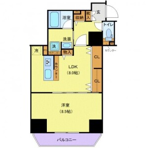 1LDK Mansion in Higashiueno - Taito-ku Floorplan