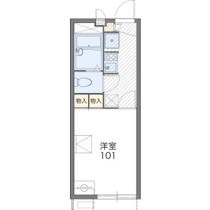 1K Apartment in Hananoi - Kashiwa-shi Floorplan