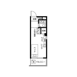 1K Mansion in Hiyoshi - Yokohama-shi Kohoku-ku Floorplan