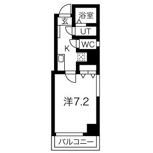 1K Mansion in Osu - Nagoya-shi Naka-ku Floorplan