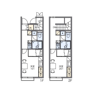 1K Apartment in Horigomecho - Sano-shi Floorplan