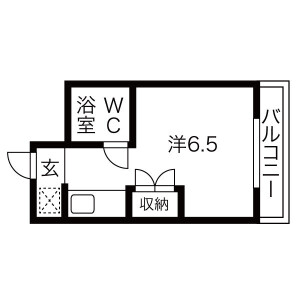 1R Mansion in Fukuine goshonochicho - Kyoto-shi Higashiyama-ku Floorplan
