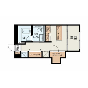 1DK {building type} in Yoyogi - Shibuya-ku Floorplan